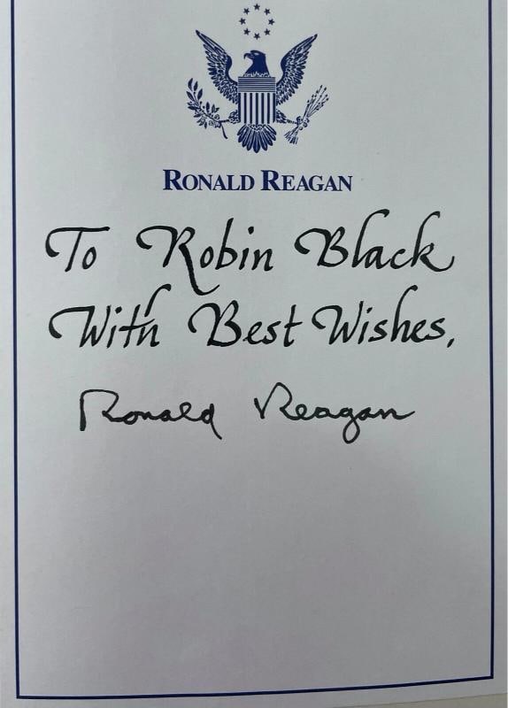 RONALD REAGAN Signed Autograph Autobiography An American Life First Edition JSA - 2