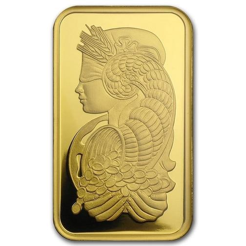 1 oz Gold Bar PAMP Suisse Lady Fortuna Veriscan (In Assay) .9999 Fine - 3