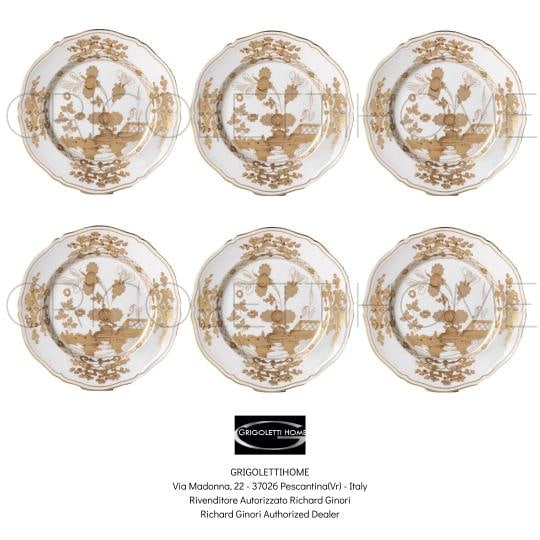 Richard Ginori - Oriente Italiano AURUM - Set Of 6 Dinner Plates 26.5 Cm: Condition: New: A brand-new, unused, unopened, undamaged item in its original packaging (where packaging is applicable). Packaging should be the same as what is found in a retail store, unless the ite