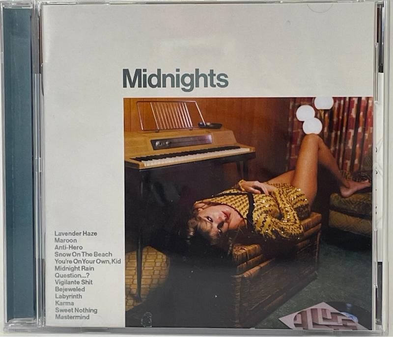 TAYLOR SWIFT Signed Autograph CD Insert "Midnights" Jade CD JSA - 2