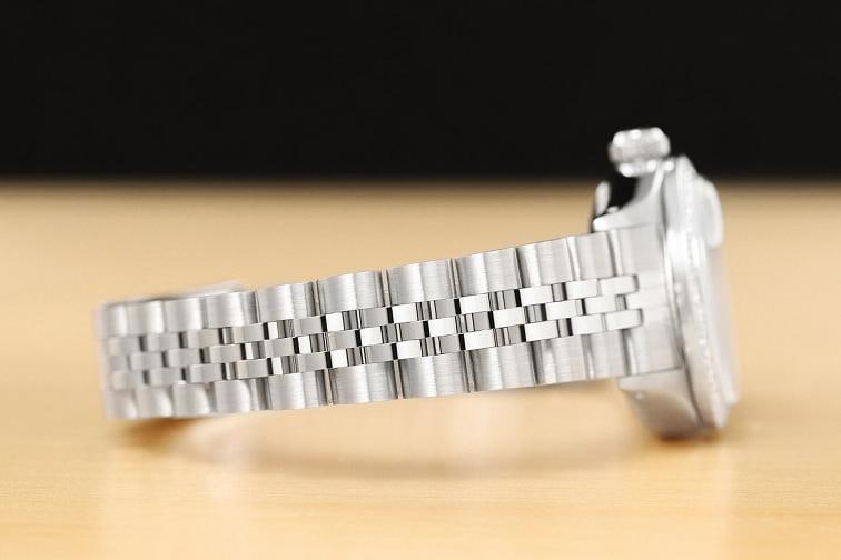 LADIES ROLEX WHITE DIAMOND DIAL DATE 18K WHITE GOLD STAINLESS STEEL WATCH - 7