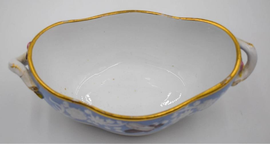 Antique Spode Game Bird, Feathers, Small Tureen w/Stand, Circa 1830 - 7