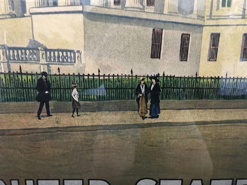 Orig WW1 Poster, SECOND LIBERTY LOAN OF 1917 - TREASURY BUILDING - Linen Lined - 10