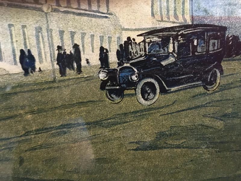 Orig WW1 Poster, SECOND LIBERTY LOAN OF 1917 - TREASURY BUILDING - Linen Lined - 8