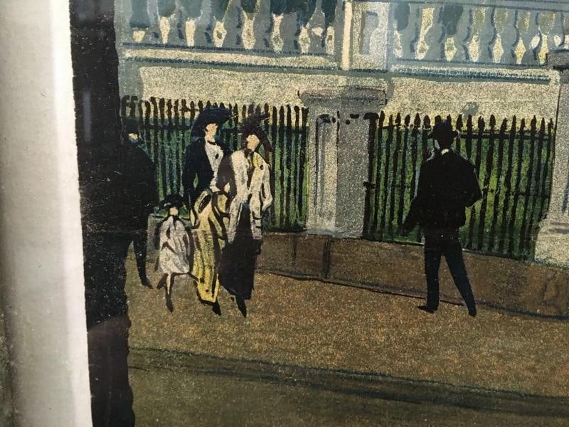 Orig WW1 Poster, SECOND LIBERTY LOAN OF 1917 - TREASURY BUILDING - Linen Lined - 9