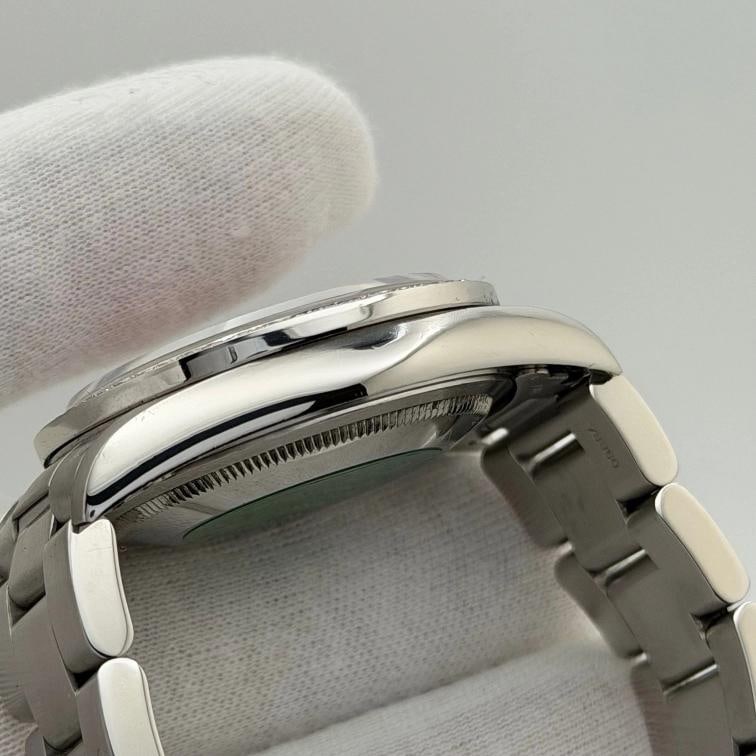 Rolex Datejust 16264 36mm Red Diamond Dial Diamond Bezel Stainless Steel - 8