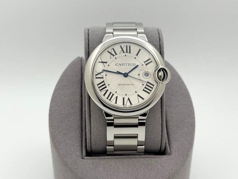 Cartier Ballon Bleu WSBB0049 42mm Silver Roman Dial Stainless Steel Box Paper - 2