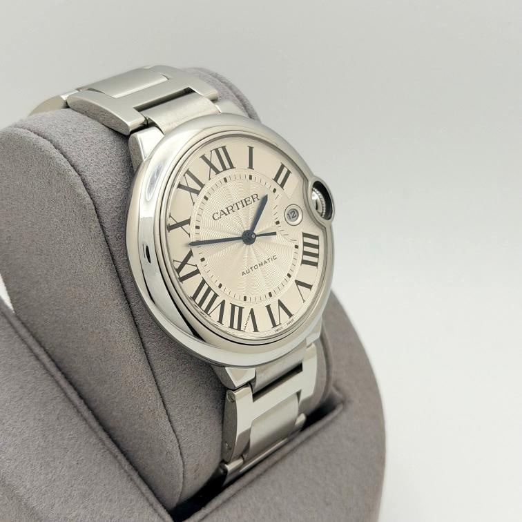 Cartier Ballon Bleu WSBB0049 42mm Silver Roman Dial Stainless Steel Box Paper - 4