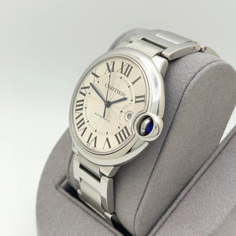 Cartier Ballon Bleu WSBB0049 42mm Silver Roman Dial Stainless Steel Box Paper - 5