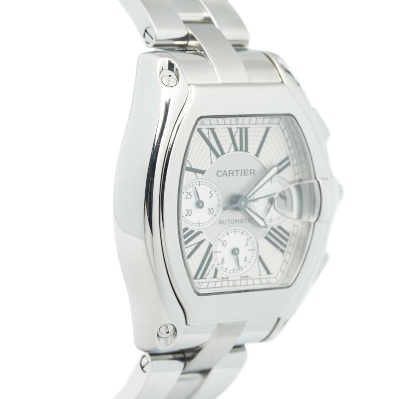 Cartier Roadster 2618 W62019X6 Stainless Steel Silver Dial Auto Men's Watch 43mm - 4