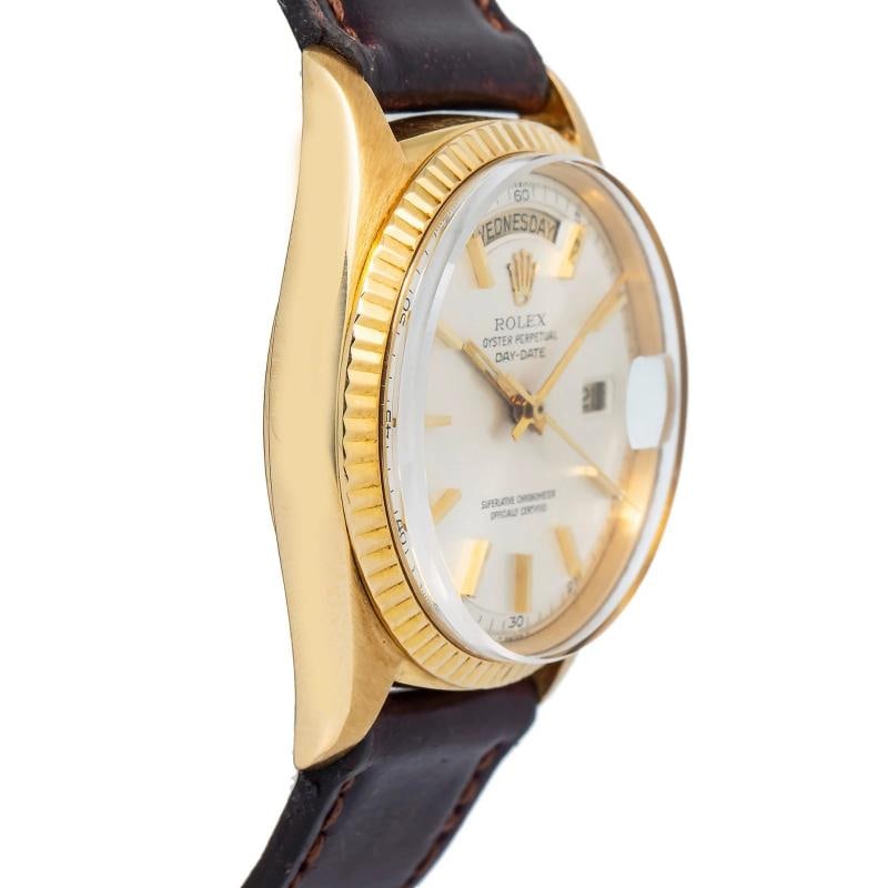 Rolex Day-Date 1803 18k Yellow Gold Silver Index Dial Automatic Men's Watch 36mm - 4