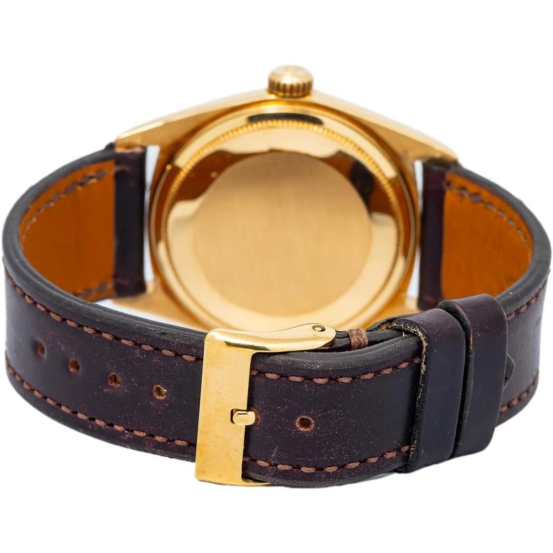 Rolex Day-Date 1803 18k Yellow Gold Silver Index Dial Automatic Men's Watch 36mm - 5