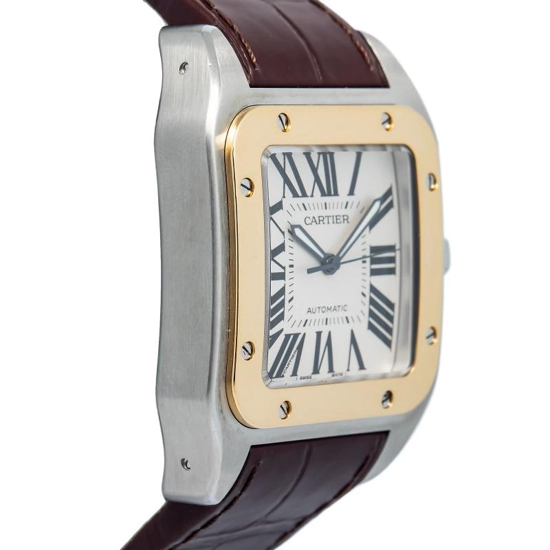 Cartier Santos 100 2656 W20077X7 SS Silver Dial Automatic Men's Watch 38mm - 4