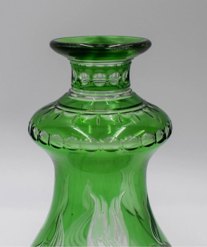 Stevens & Williams Art Nouveau Cut Glass & Engraved Decanter, C1920, No Stopper - 3