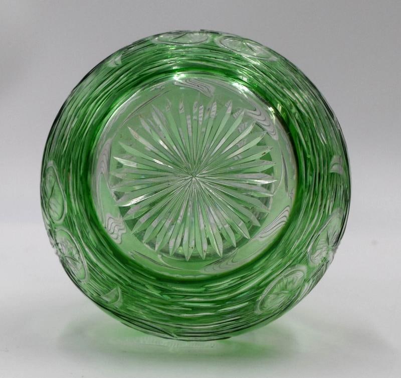 Stevens & Williams Art Nouveau Cut Glass & Engraved Decanter, C1920, No Stopper - 6