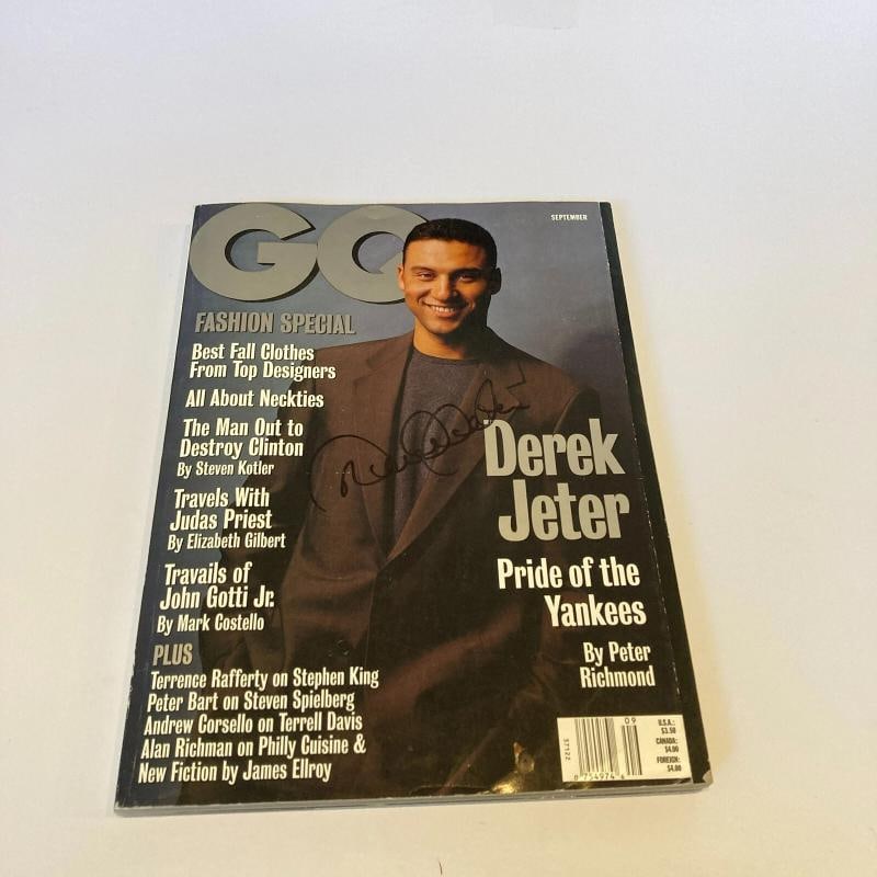 Derek Jeter Signed Autographed 1998 GQ Magazine New York Yankees JSA COA - 2
