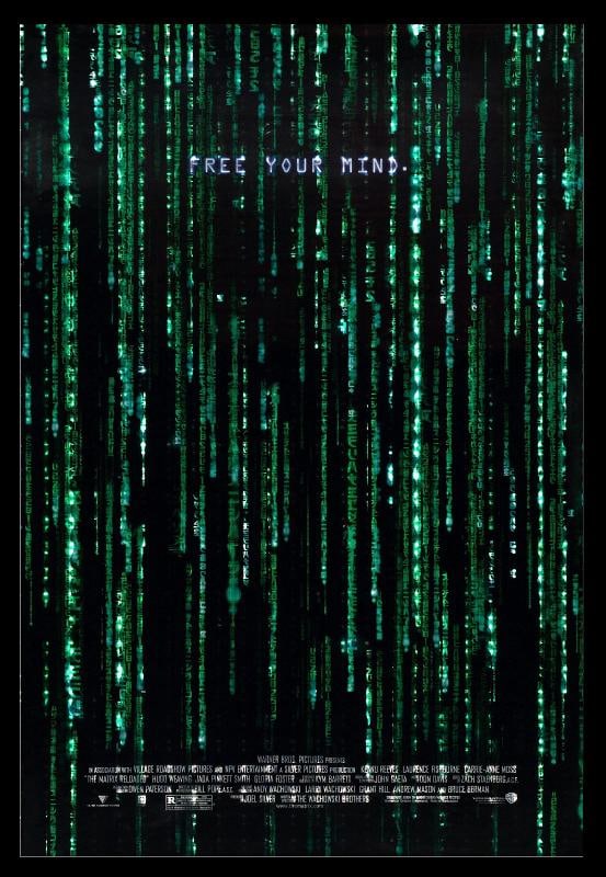 MATRIX RELOADED HOLOFOIL HOLOGRAM MOVIE POSTER FREE YOUR MIND: 27" x 40" Industry: Movies,Original/Reproduction: Original,Object Type: Poster 