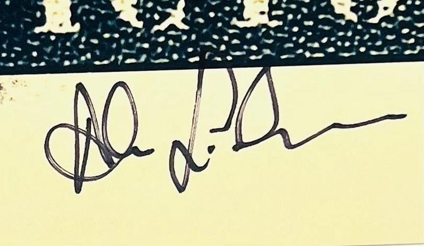 ALEX LIFESON Signed Autograph LP Insert "Victor" JSA COA Double Red Vinyl RUSH - 2