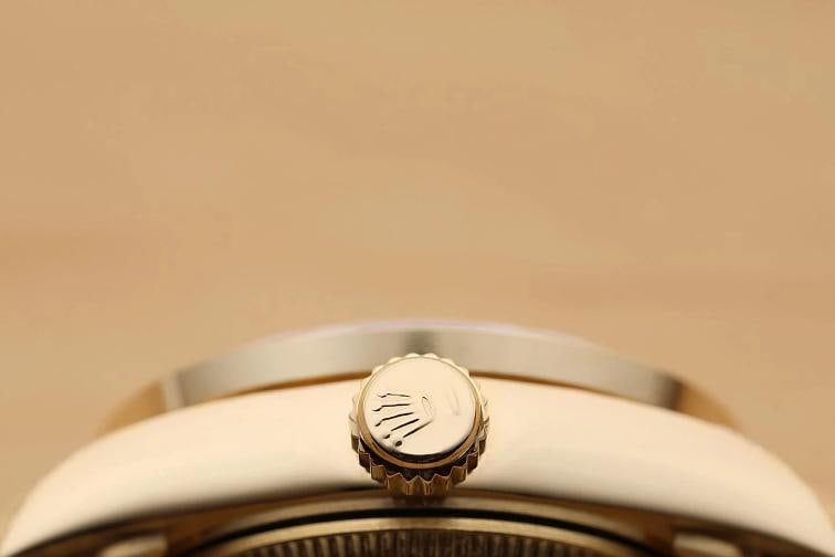 ROLEX LADIES PRESIDENT 69178 FACTORY SAPPHIRE STRING DIAMOND 18K GOLD WATCH - 10