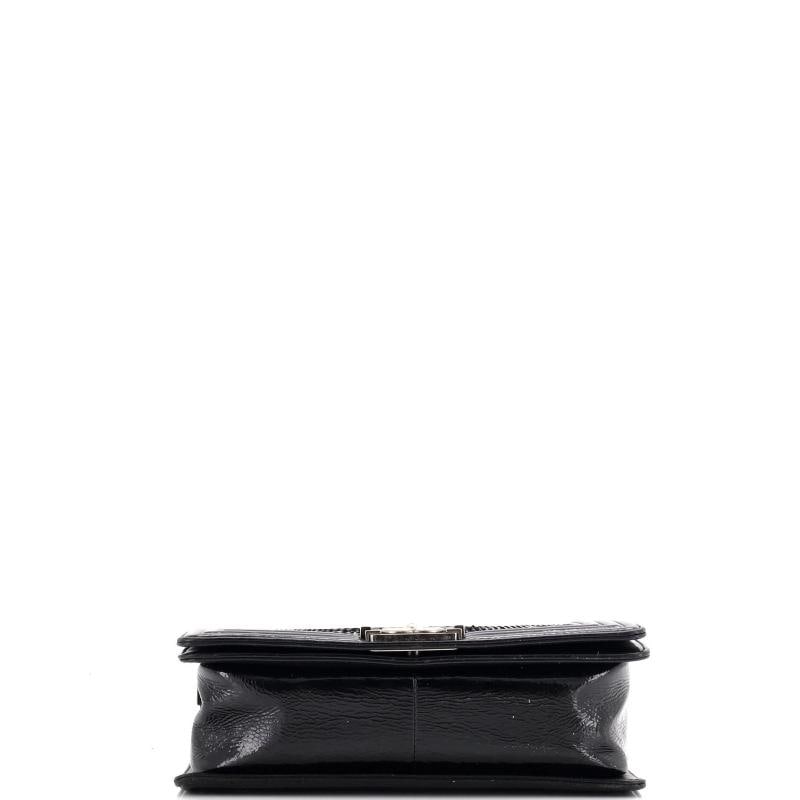 Chanel Boy Flap Bag Python and Patent Old Medium - 4