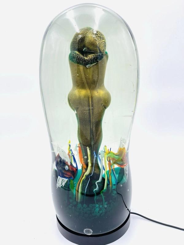 Massive Murano Aquarium Sculpture Elio Raffaeli Lovers Submerged 40lbs Stunning (1 of 11)