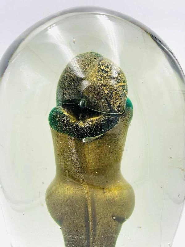 Massive Murano Aquarium Sculpture Elio Raffaeli Lovers Submerged 40lbs Stunning - 6