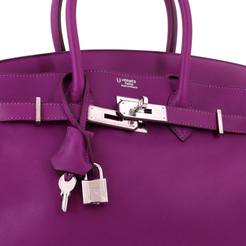 Hermes Birkin Handbag Bicolor Swift with Palladium Hardware 30 - 6