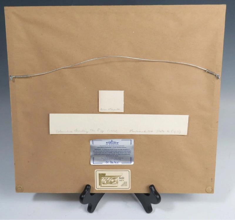 Circa 1753 English William Hogarth Columbus Breaking Egg Print, Period Piece - 5