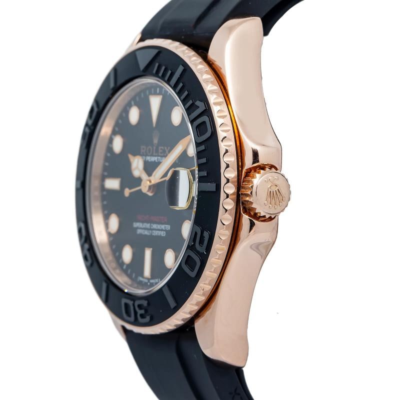 Rolex Yacht-Master 268655 Automatic 18k Rose Gold Black Dial Unisex Watch 37mm - 3