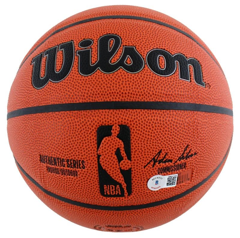 Lakers Magic Johnson Authentic Signed Wilson Basketball w/ Silver Sig BAS Wit - 3
