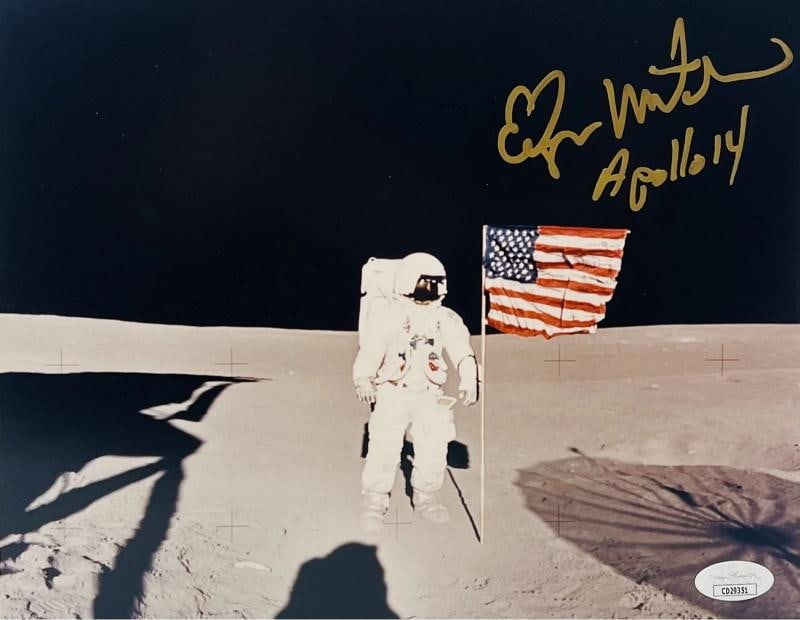 EDGAR MITCHELL Signed Autograph Apollo 14 NASA Astronaut JSA COA (1 of 2)