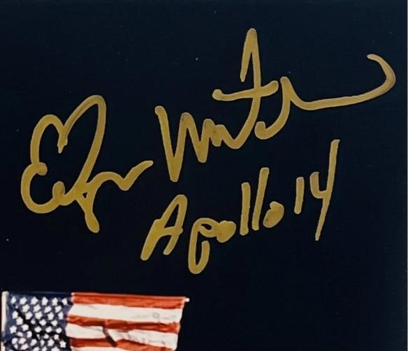 EDGAR MITCHELL Signed Autograph Apollo 14 NASA Astronaut JSA COA - 2