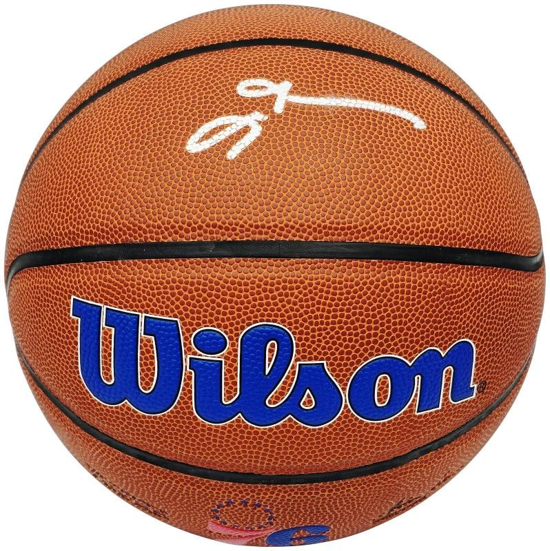 SALE! Allen Iverson Signed Philadelphia 76ers Logo Basketball Beckett Witness (1 of 2)