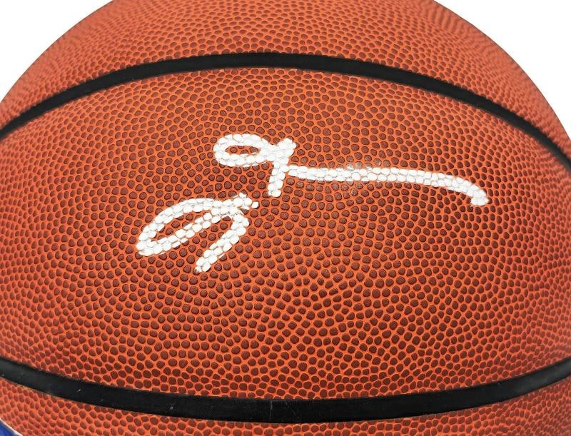 SALE! Allen Iverson Signed Philadelphia 76ers Logo Basketball Beckett Witness - 2