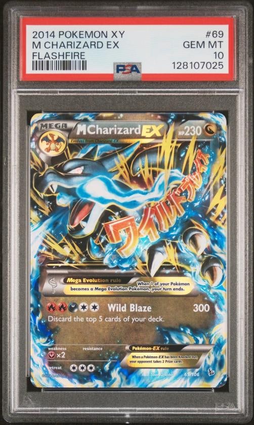 2014 POKEMON XY FLASHFIRE #69 M CHARIZARD EX PSA 10 (1 of 2)
