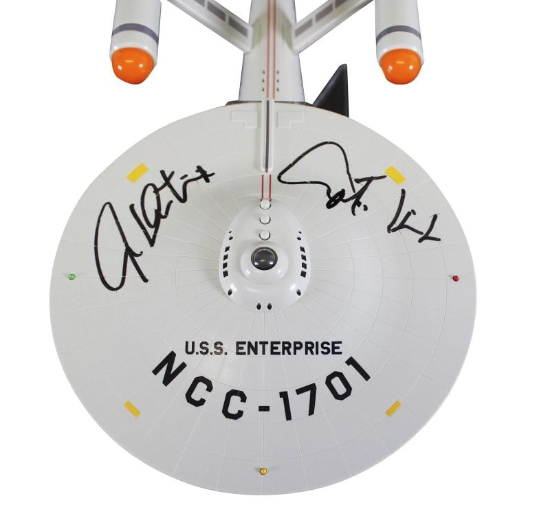 William Shatner Star Trek "Captain Kirk" Signed USS Enterprise NCC-1701 BAS Wit - 3