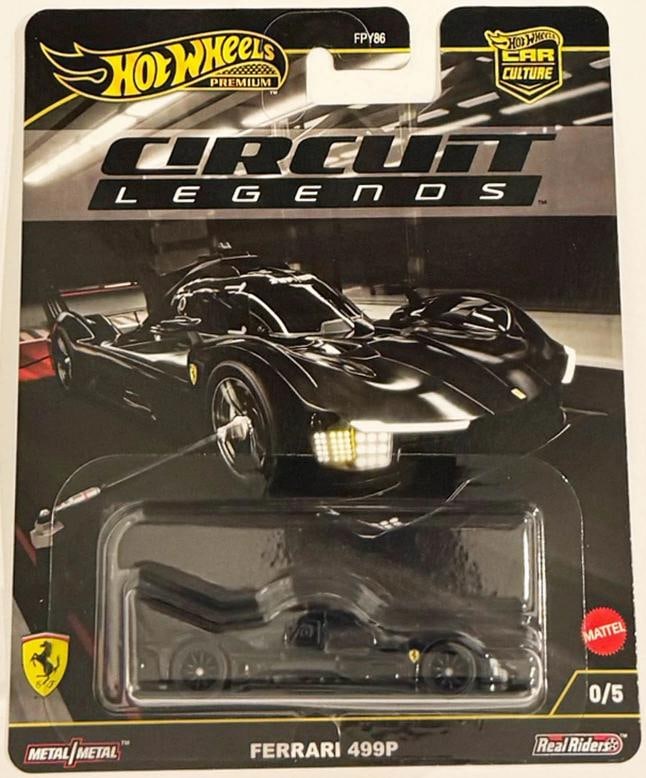Black Ferrari 499P Hot Wheels 2025 Premium Car Culture Circuit Legends Chase! - 3