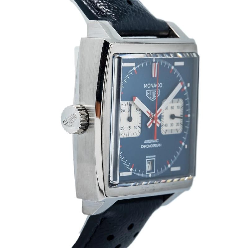 Tag Heuer Monaco CAW211P Stainless Steel Blue Dial Automatic Men's Watch 39mm - 4