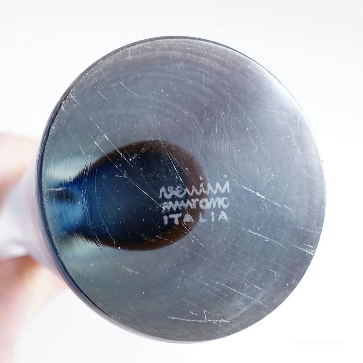 Vintage Venini Candle Holder with Inciso Decoration, Paolo Venini, Murano 1956 - 7