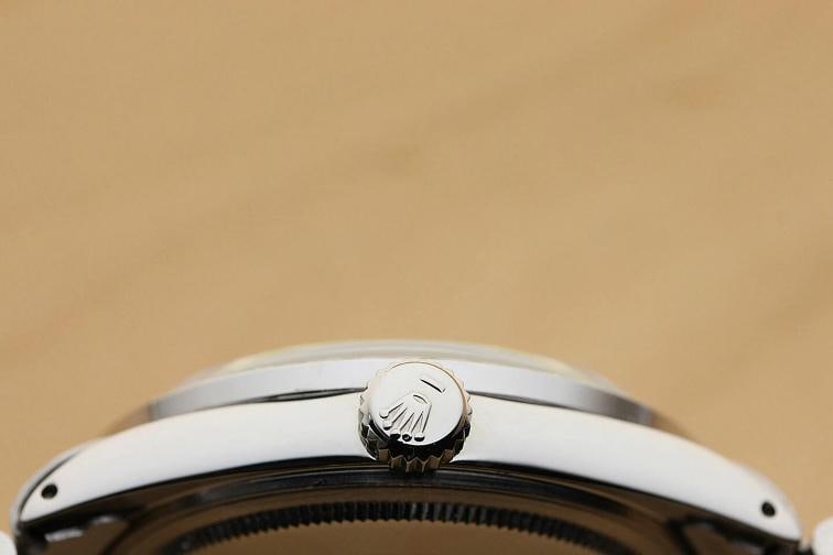 MENS ROLEX DATEJUST BLUE DIAL 18K WHITE GOLD STAINLESS STEEL DIAMOND WATCH - 8