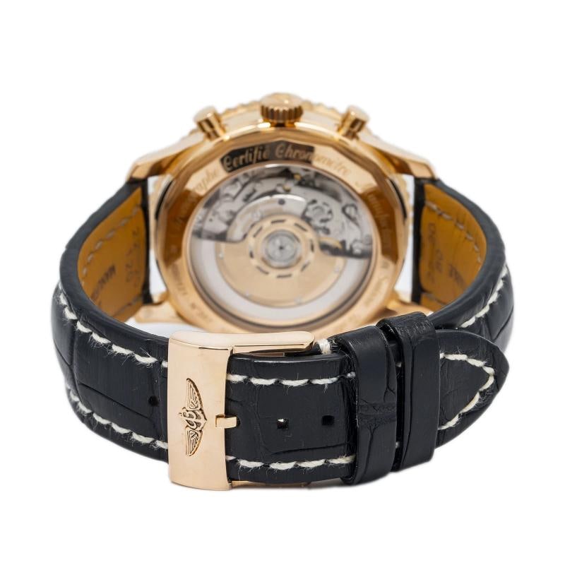 Breitling Navitimer RB0121 COMPLETE 18K Rose Gold Blue Dial Auto Men Watch 43mm - 5