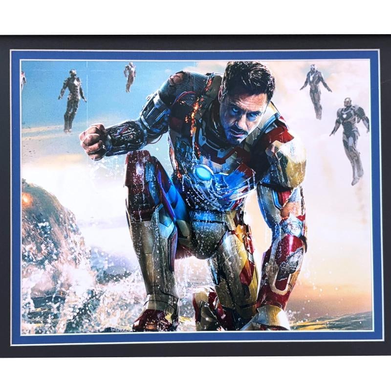 Robert Downey Jr. Signed Iron Man Movie Car Audi R8 License Plate Framed JSA COA - 5