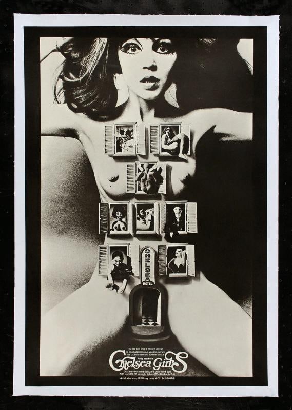 CHELSEA GIRLS ORIGINAL ANDY WARHOL MOVIE POSTER 1970: 20" x 30". Industry: Movies,Object Type: Poster,Original/Reproduction: Original 