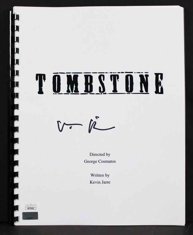 Val Kilmer Tombstone Authentic Signed Replica Movie Script JSA (1 of 2)