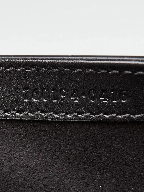 Gucci Black Smooth Leather Super Mini Petite GG Chain Bag - 11