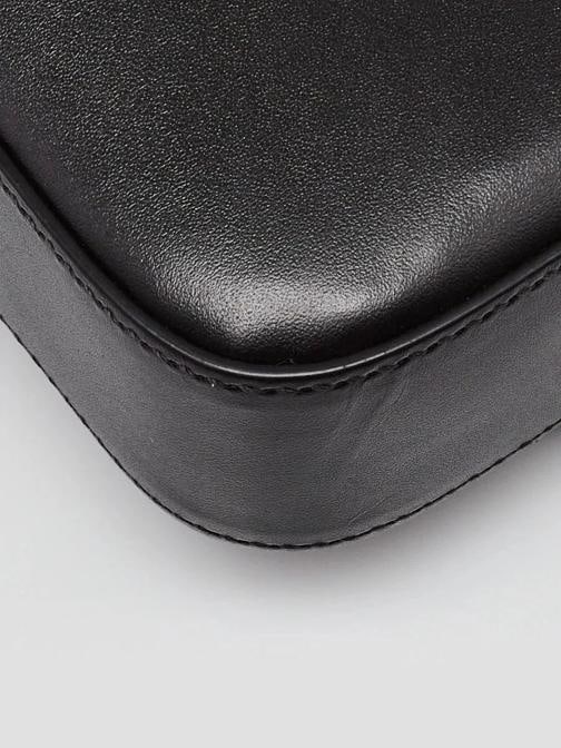 Gucci Black Smooth Leather Super Mini Petite GG Chain Bag - 4