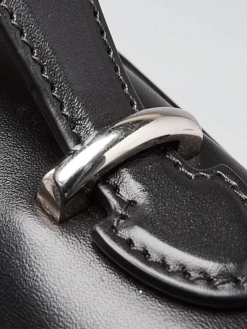 Gucci Black Smooth Leather Super Mini Petite GG Chain Bag - 7