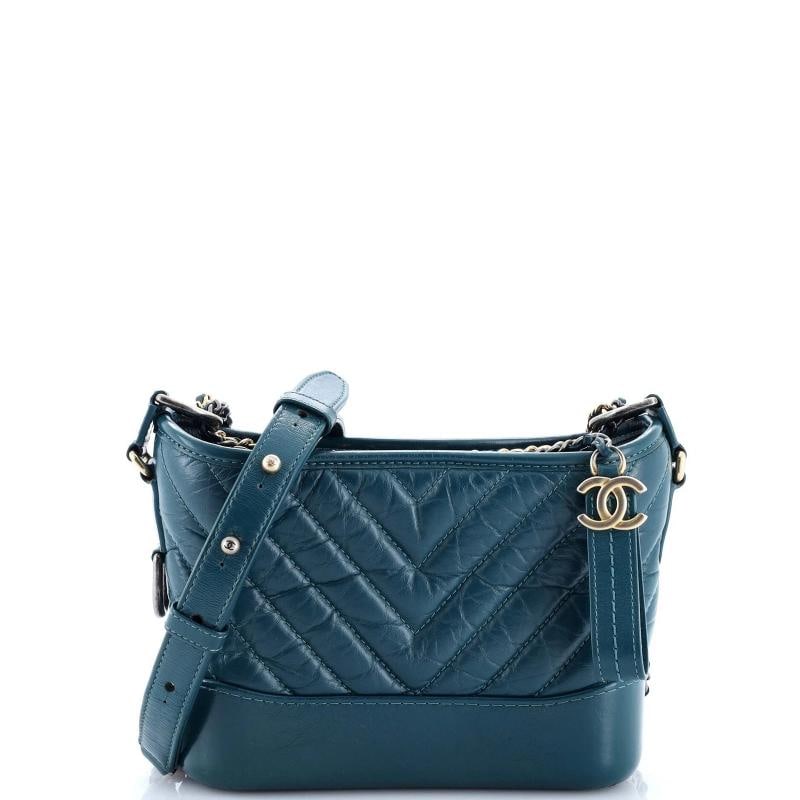 Chanel Gabrielle Hobo Chevron Aged Calfskin Small (1 of 9)