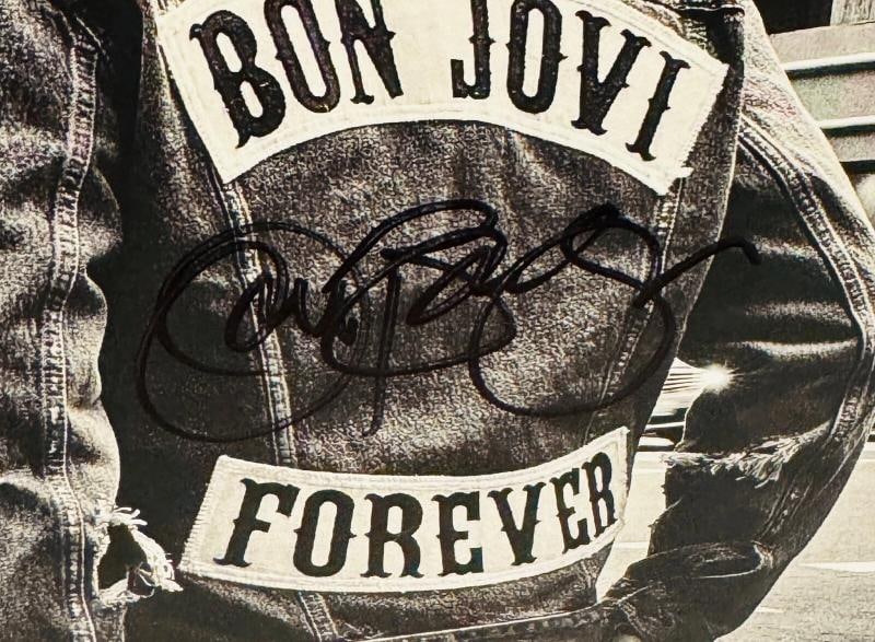 BON JOVI D. BRYAN T. TORRES +4 Signed Autograph LP Cover "Forever" No Vinyl JSA - 6