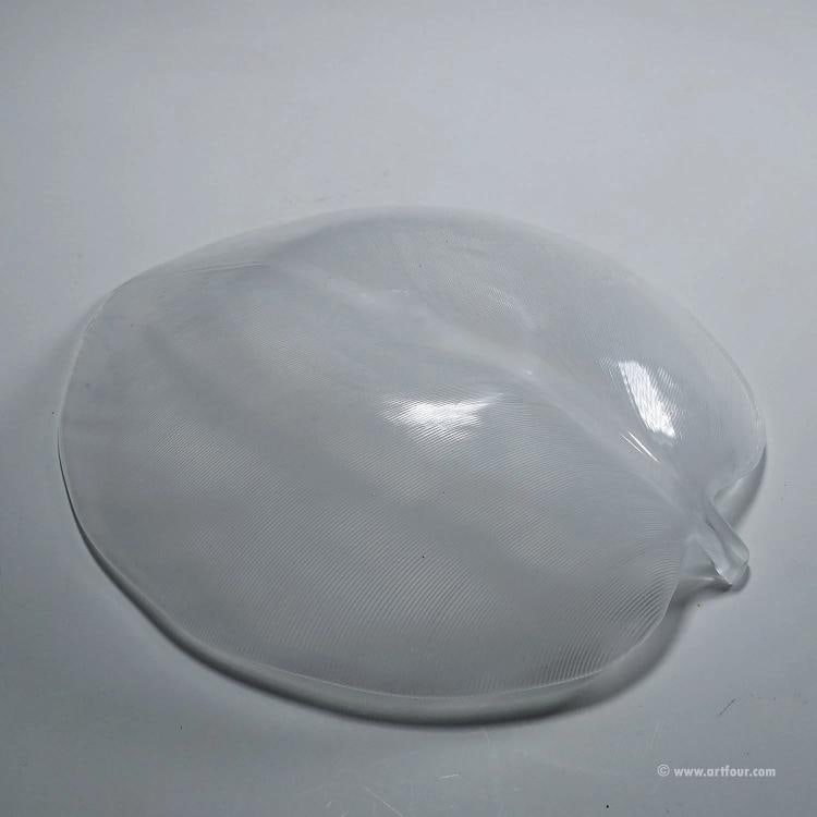 Vintage Art Glass Plate by Tyra Lundgren for Venini, Murano - 9